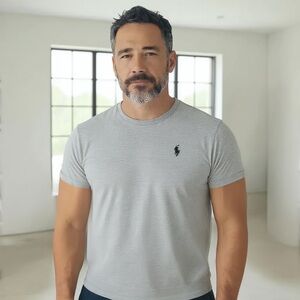 POLO RALPH LAUREN XXL Heathered Gray Short Sleeve Tee R $60